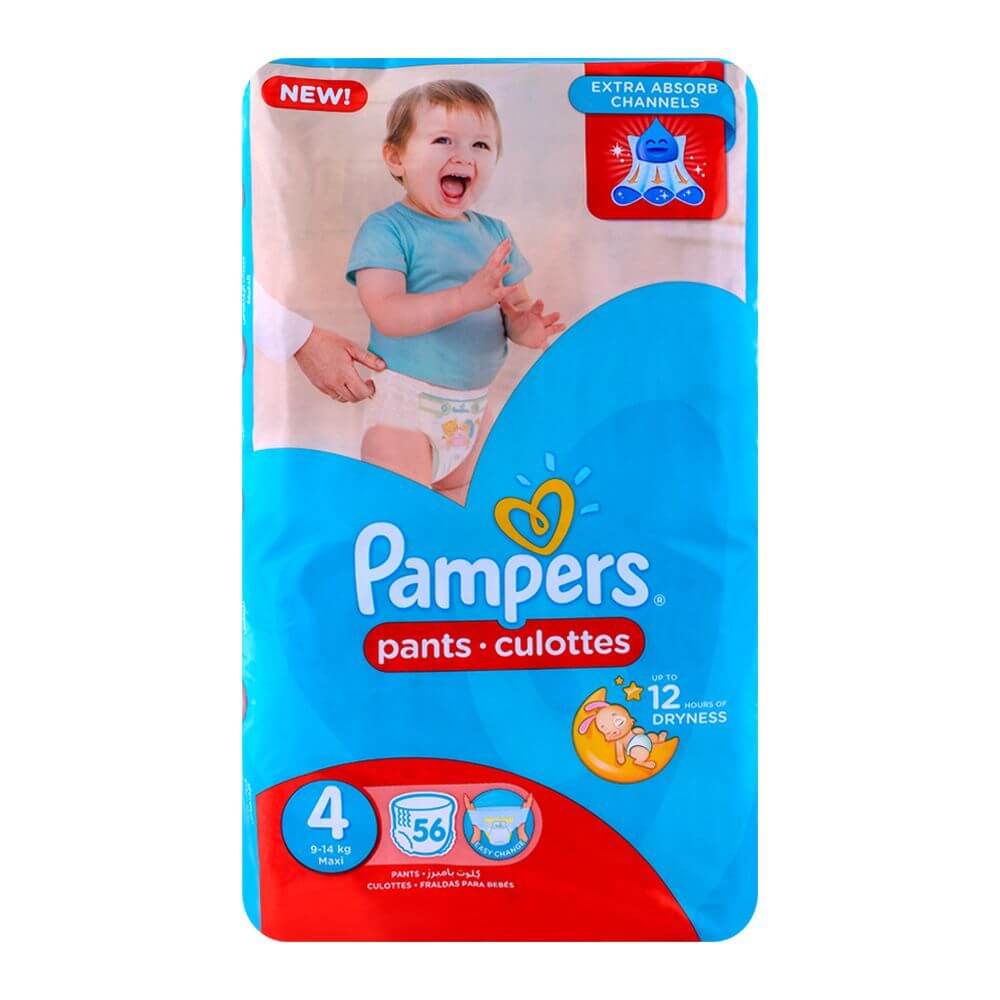 Pampers Baby Pants Size 4 (56 Pcs) Price in Pakistan